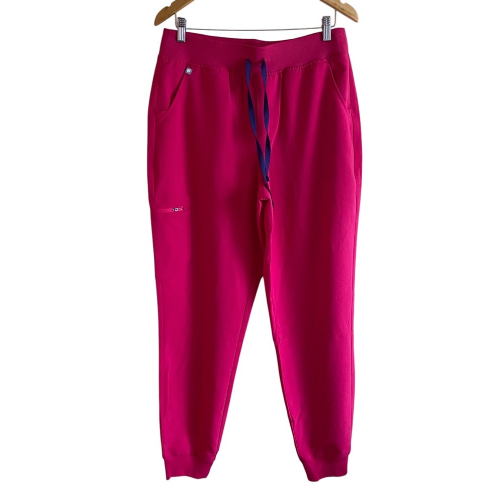 Figs large tall pink scrub pants